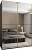 MEBLE KRYSPOL LUX 2 Schrank - 245,5x180x64cm - Schwarz, Produktbild-Vorschau 1