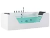 BELIANI Whirlpool-Badewanne Weiß 150 x 71 cm Sanitäracryl Produktbild-Vorschau 4