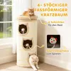PawHut Kratztonne 96 cm hoch Katzentonne mit 3 Höhlen und Produktbild-Vorschau 4