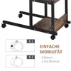 HOMCOM: Mesa auxiliar, mesa de centro con ruedas, Vista previa de la imagen del producto 7