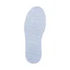 The sole of a white shoe with embossed text. Produktbild-Vorschau