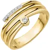 Gr. 62 Damen Ring 585 Gold Gelbgold 8 Diamanten Brillanten Produktbild-Vorschau 2