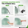 Tunturi Gymball 65 cm, menta, anti scoppio Anteprima dell’immagine prodotto 9