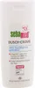 A white bottle of Sebamed Dusch-Creme with product information and certifications printed on it. Produktbild-Vorschau