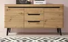 Sideboard Ronson in Artisan Eiche und schwarz Kommode Produktbild-Vorschau 2