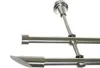 Gardinenstange Set Edelstahl Look Metall Ø 16mm zur Produktbild-Vorschau 1