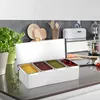 4 síťové nádoby na boční misky Dóza na přísady Dóza na Náhled obrázku produktu 2