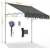 Faziango Klemmmarkise mit LED 300x120cm Balkonmarkise, Produktbild-Vorschau 2