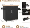 KOMFOTTEU Kuchyňský vozík s pracovní deskou, servírovací Náhled obrázku produktu 5