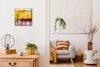 Coloray Uhr auf Leinwand 30x30 cm Wand Uhr Dekoration Produktbild-Vorschau 3