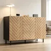 Credenza Merax con 3 cassetti e 2 ante, mobile da salotto Anteprima dell’immagine prodotto 1