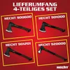 HECHT Axt 4er Set | 30cm Spaltbeil | 40cm Spaltbeil | 55cm Produktbild-Vorschau 3