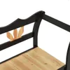 The Living Store Sitzbank Schwarz 107x45x75,5 cm Massivholz Produktbild-Vorschau 7