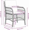 Maison Exclusive - Garten Essgruppe mit Kissen 5 pcs Produktbild-Vorschau 10