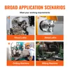 A collage of four images showing different industrial machines and their applications. Podgląd zdjęcia produktu