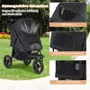 COSTWAY Hundewagen klappbar, Hundebuggy bis 25 kg, Produktbild-Vorschau 4