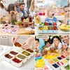 Snackbox mit 8 Fächern und Deckel – Transparente Produktbild-Vorschau 11