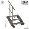 3 Stufen Stahltreppe einseitig. Geländer Breite 130 cm  Produktbild-Vorschau 1