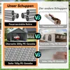 Comparison of two different types of carports, highlighting features and materials. Produktbild-Vorschau