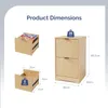 Rangement FCH sur roulettes, avec 2 tiroirs, meuble de Voir les images du produit 2