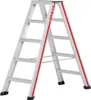 Hymer Stufenstehleiter, beidseitig begehbar, 2x4 Stufen, Produktbild-Vorschau 2