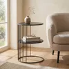 Runder Couchtisch RODA aus Metall, mit Ablage, Ø 52 cm Produktbild-Vorschau 6