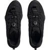 A top-down view of a pair of black Adidas Terrex hiking shoes. Náhled obrázku produktu