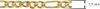 trendor 71811 Goldkette 333 Gold für Damen und Herren Figaro Diamantiert 6 Produktbild-Vorschau