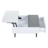 A white coffee table with a lift-top and a drawer, shown from a top-down angle against a white background. Produktbild-Vorschau