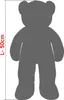 MONZANA® Teddybär L - XXXL 50-175cm Weiches Fell Schleife Produktbild-Vorschau 6