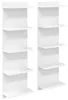 vidaXL Wandregal 2 Stk. Weiß 30 x 15 x 100 cm Holzwerkstoff Produktbild-Vorschau 1