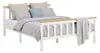 Homestyle4u Holzbett 140x200 Weiß Doppelbett Lattenrost Produktbild-Vorschau 20