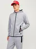 JACK&JONES CORE JCOFUSION SWEAT ZIP HOOD NOOS Light Grey Produktbild-Vorschau 7