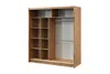 Easy4You London Eiche Wotan/Schwarz Kleiderschrank Produktbild-Vorschau 2
