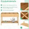Outsunny Hochbeet 8 Fächer Pflanztisch Blumenkasten Produktbild-Vorschau 6