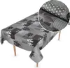 Tischdecke Wachstuch Premium Ornamente Grau Robust Produktbild-Vorschau 1