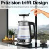 Ecosa Glas Wasserkocher 1,8 Liter | 2200 Watt | Edelstahl Produktbild-Vorschau 4