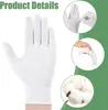 Weiße e Baumwollhandschuhe – 12 Paar – Schutzhandschuhe – Produktbild-Vorschau 4