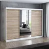 Schwebetürenschrank 200 cm, 3-türig, mit Spiegel & 4 Produktbild-Vorschau 1