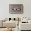 Posterpapier Poster - Crane Dance - light bird silhouettes Produktbild-Vorschau 2