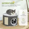 PawHut Drapak w kształcie beczki, wysokość 30 cm, z Podgląd zdjęcia produktu 4