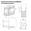 Unterschrankauszug Küchenauszug Schrankauszug mit Softclose Produktbild-Vorschau 2