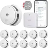 SAVS LinkSmart Intelligenter Rauchmelder-Bundle ohne Bohren Produktbild-Vorschau 1