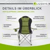 Juskys Campingstuhl Lido mit Getränkehalter & Tasche - Produktbild-Vorschau 5