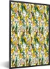 MuchoWow® MuchoWow® Gerahmtes Poster Rosen - Sonnenblume - Produktbild-Vorschau 1
