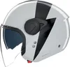 Kask Nolan N20-2 Visor Impeto Jet, czarny/biały, rozmiar S Podgląd zdjęcia produktu 2