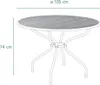 Royal Garden Royal Verso Tisch 105 cm Streckmetall Produktbild-Vorschau 2