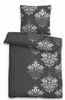 Biber Bettwäsche 155x220cm 2-teilig Set Schwarz Grau Produktbild-Vorschau 1