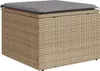 vidaXL 8-tlg. Garten-Sofagarnitur mit Kissen Beige Poly Produktbild-Vorschau 7