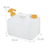 Relaxdays Wasserkanister mit Hahn, 10 Liter, Kunststoff Produktbild-Vorschau 4